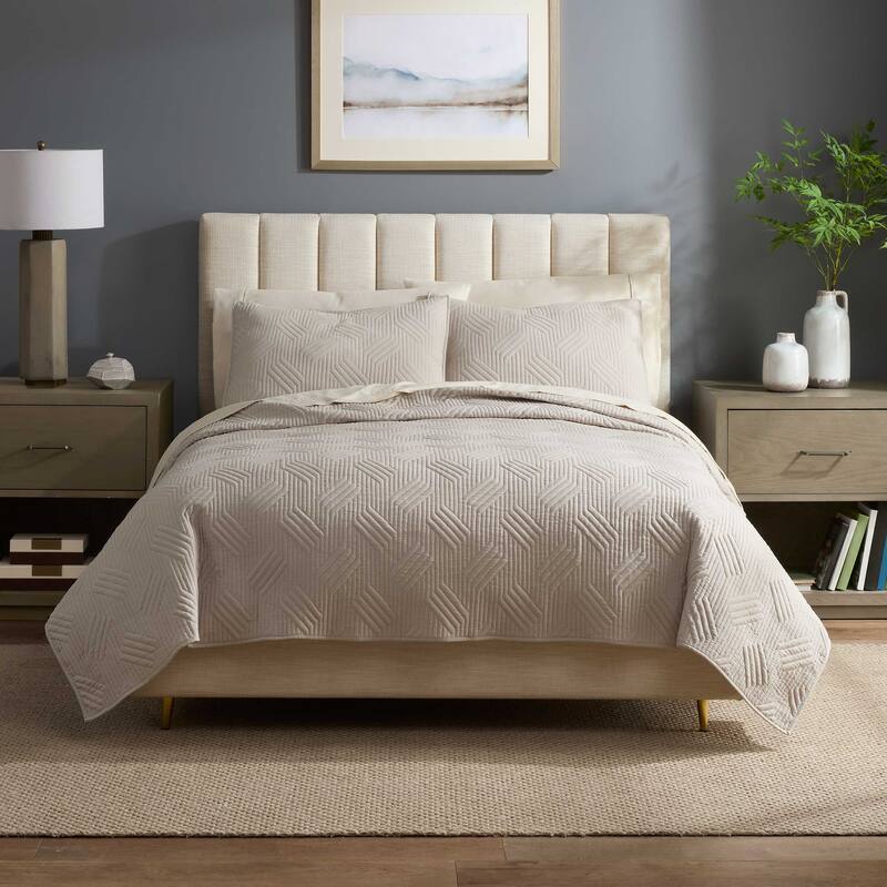 Martex Arcadia Lattice Quilt Set Bed Bath & Beyond 41771897