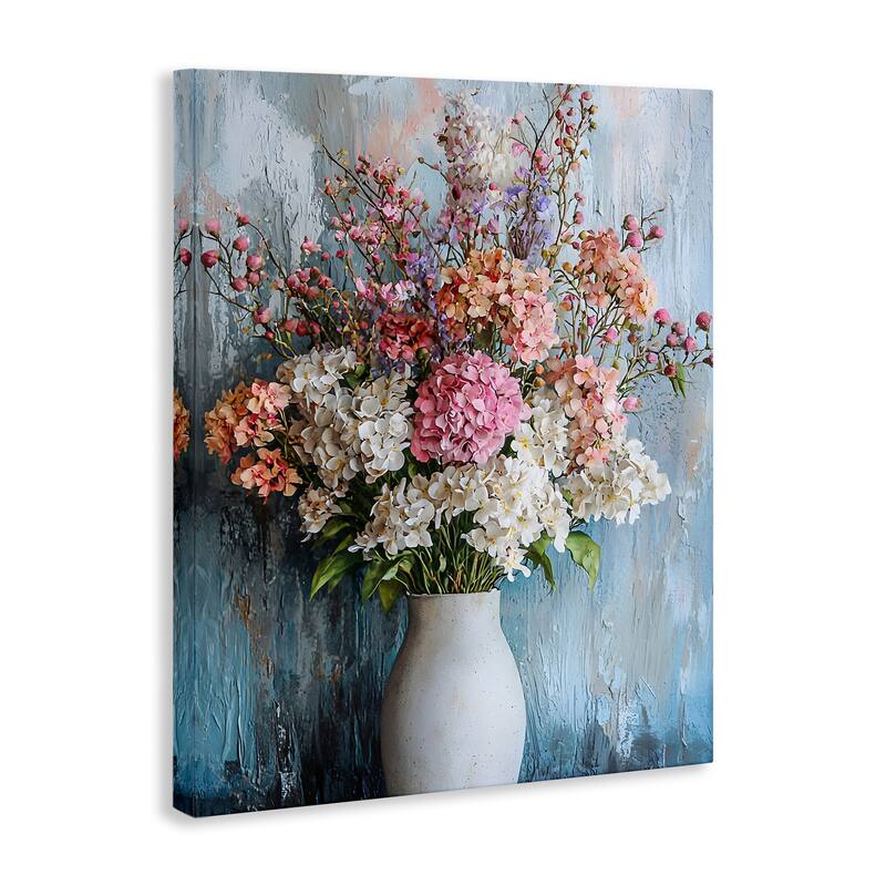 Stupell Hydrangea Vase Still Life Canvas Wall Art Design By Franklyn Gregory