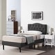 preview thumbnail 21 of 35, Taomika 3-Pieces Tufted Upholstered Platform Bed and Nightstands Set