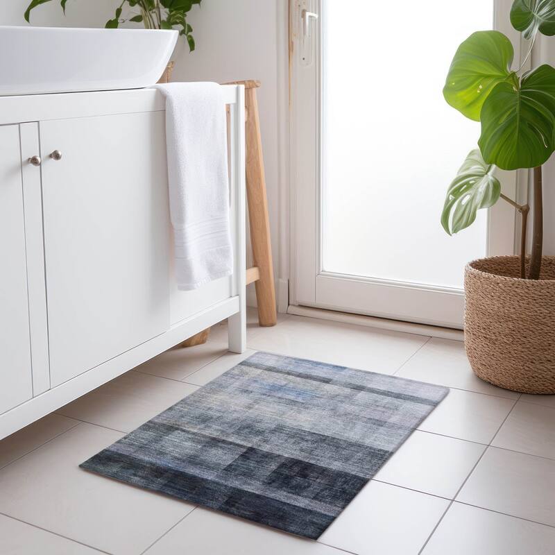 Alrito Ombre Weather Resistant Blended Style Outdoor Rug