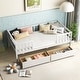 preview thumbnail 4 of 8, Gymax Twin Size Kids Bed w/ Storage 2 Pull-out Drawers Side Shelf for