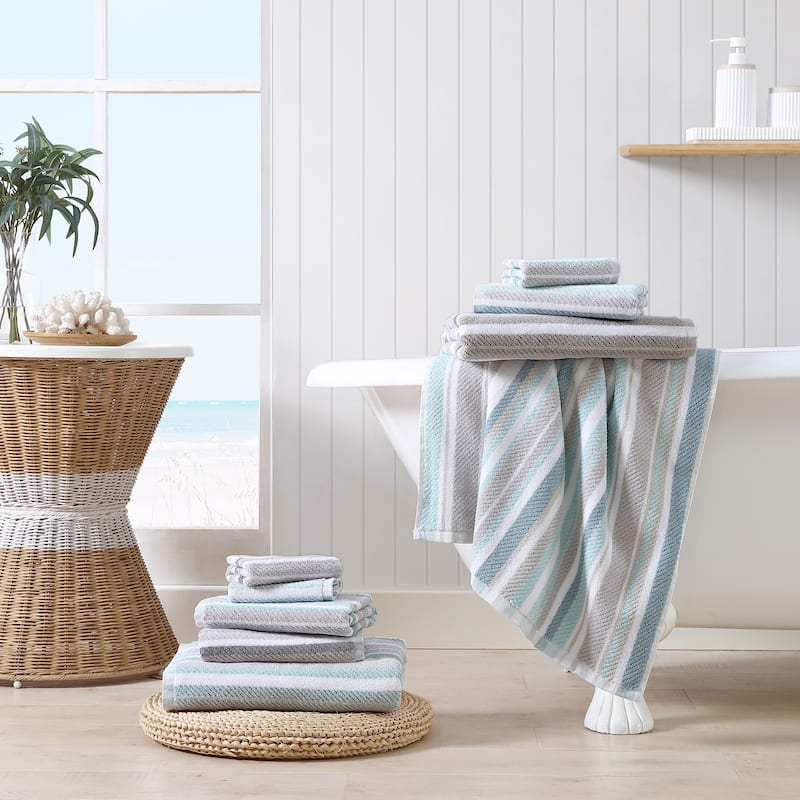 Tommy Bahama Ocean Bay Stripe Cotton Terry 3-piece Towel Set