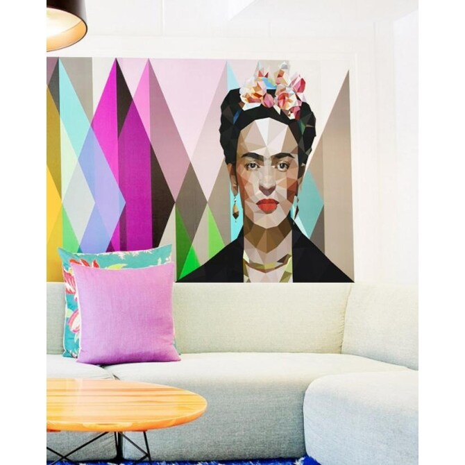Frida Kahlo Polygonal Wall Decal-image