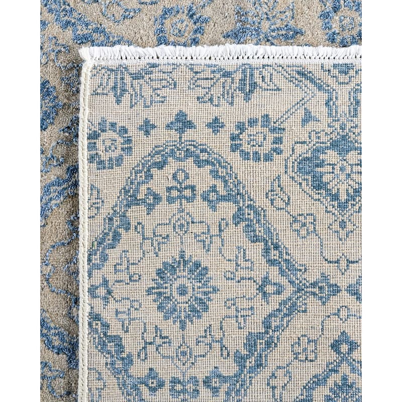 Ikat One-of-a-Kind Hand-Knotted Area Rug - Beige, 8' 2" x 10' 1" - 8' 2" x 10' 1"