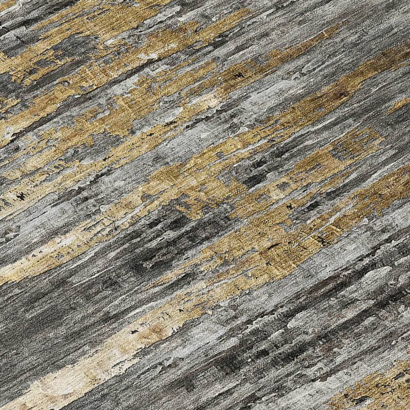HomeRoots Abstract Transitional Rectangle Outdoor Rug