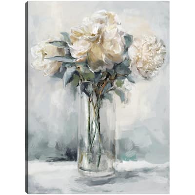 Precious Peonies I By Studio Arts Canvas Art Print