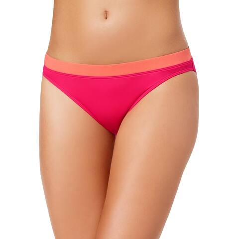 Lauren Ralph Lauren Womens Beach Club Band-Waist Bikini Bottom 14 Pink