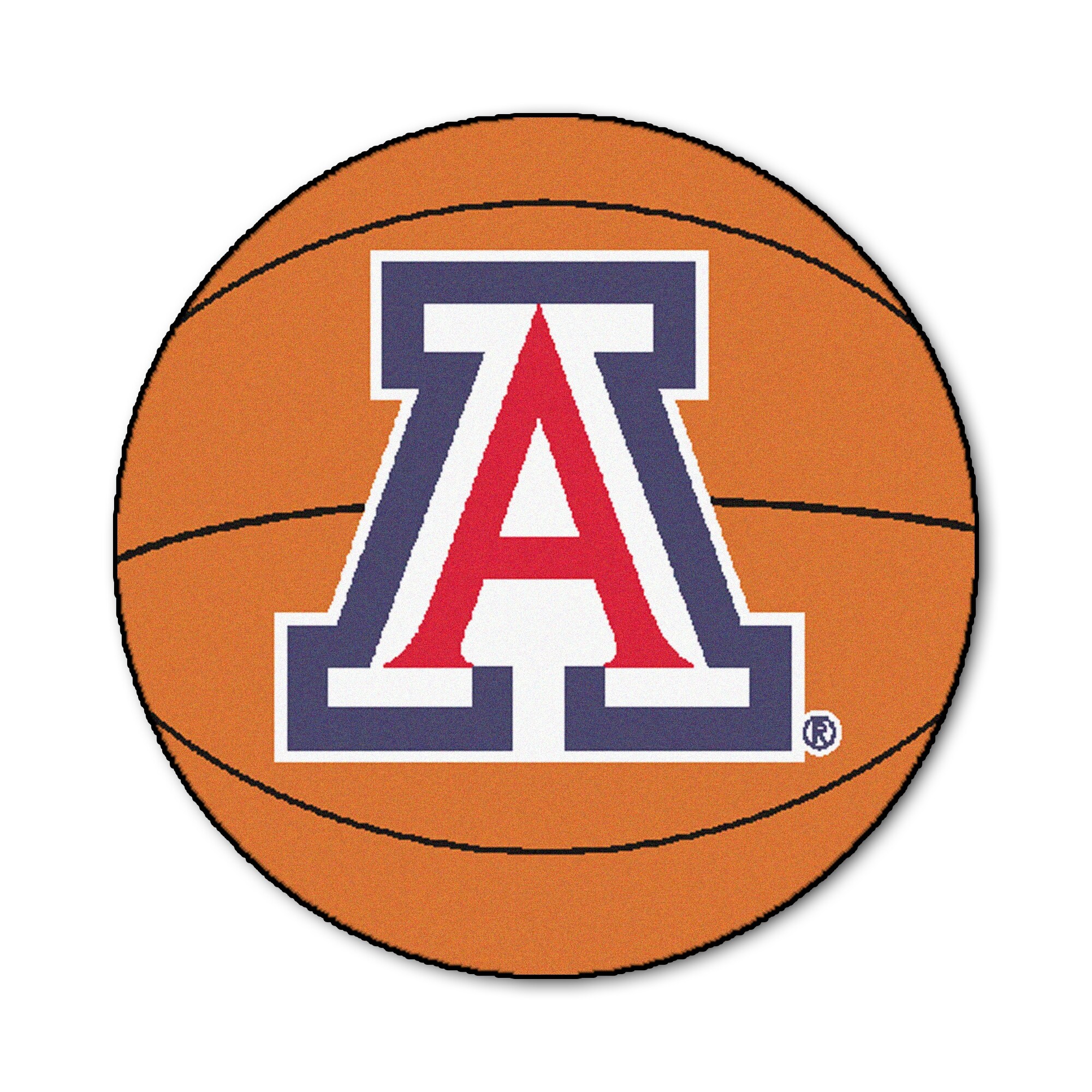 Shop Ncaa University Of Arizona Wildcats Basketball Shaped Mat