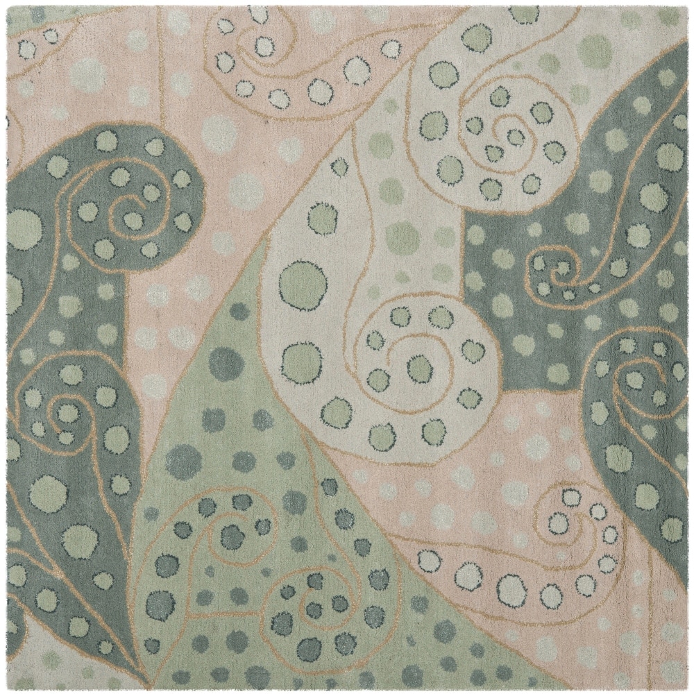 SAFAVIEH Handmade Bella Birke Modern Floral Wool Rug