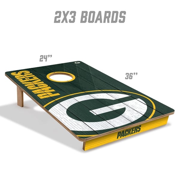 Green Bay Packers NFL Tailgate Cornhole Board Set