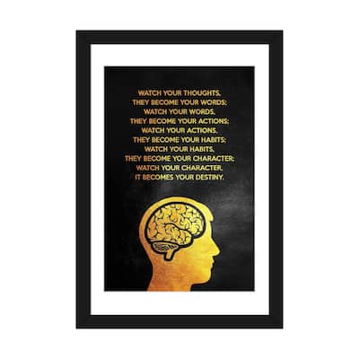iCanvas "Watch Your Thoughts" by Adrian Baldovino