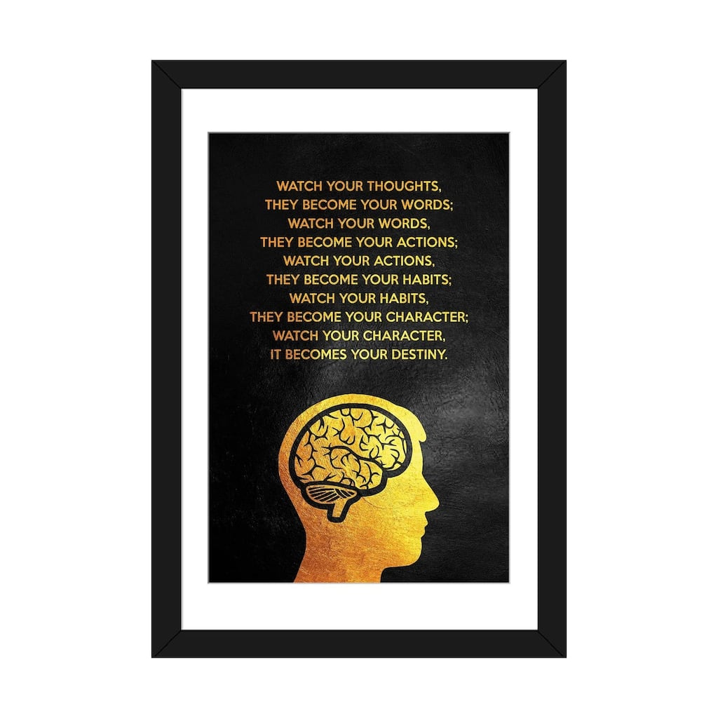 iCanvas "Watch Your Thoughts" by Adrian Baldovino