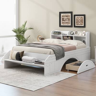 Storage Platform Bed with 2 Drawers