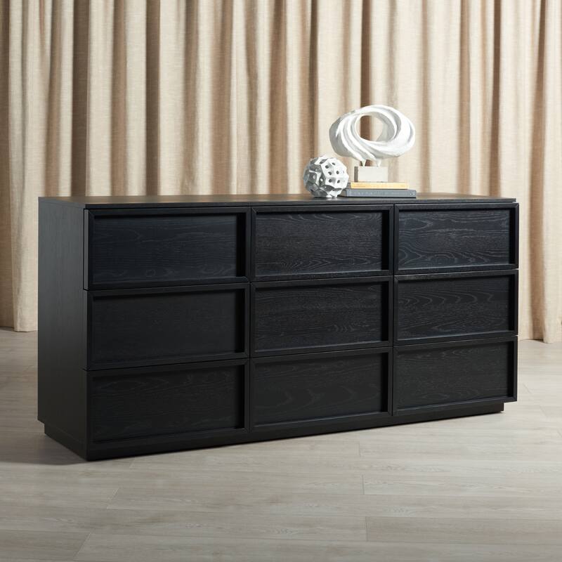 SAFAVIEH Couture Heimtraud 9-Drawer Dresser - Black