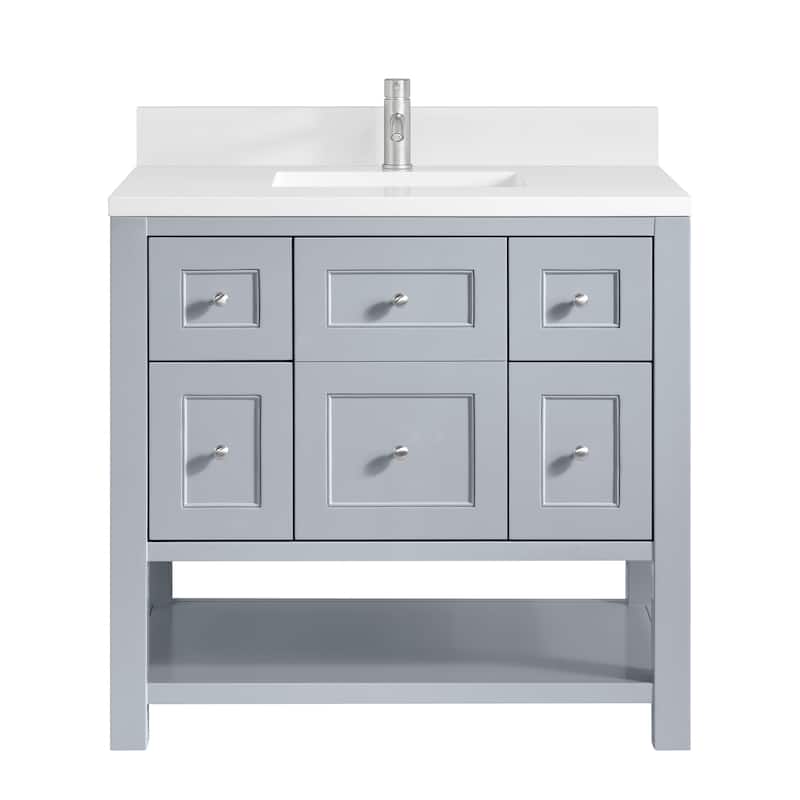 Breckenridge 36" Single Vanity, Serenity Blue - 36