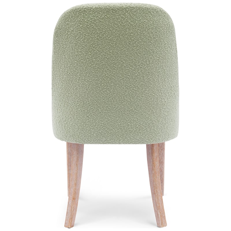 Farmhouse Water and Stain Resistant Boucle Upholstered Side Chair (Set of 6)