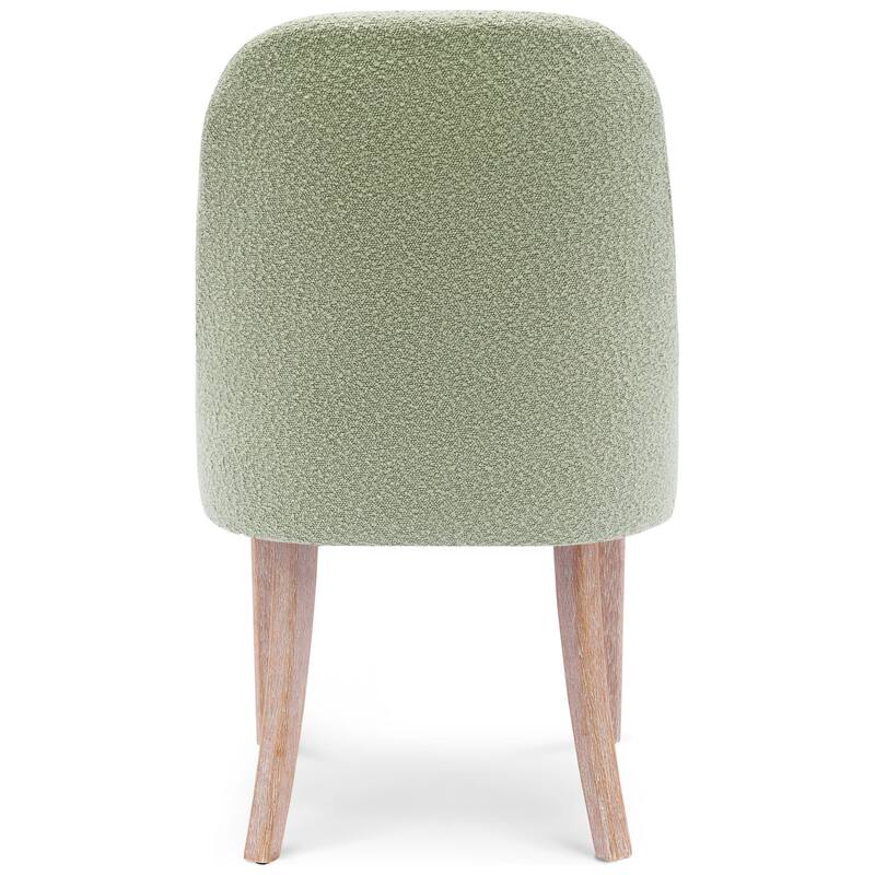 Boucle Polyester Upholstered Side Chair - Water/ Stain Resistant (Set of 2)