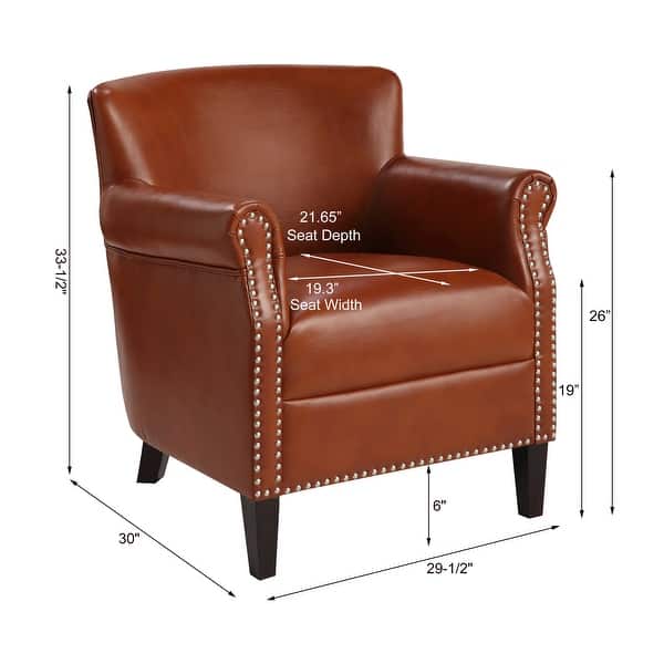 Hendrick Faux Leather Club Chair by Greyson Living Bed Bath & Beyond