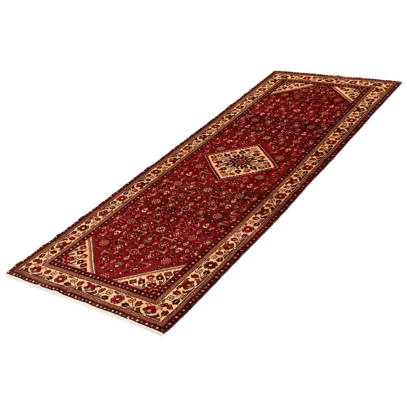 ECARPETGALLERY Hand-knotted Anadol Red Wool Rug - 3'7 x 10'1