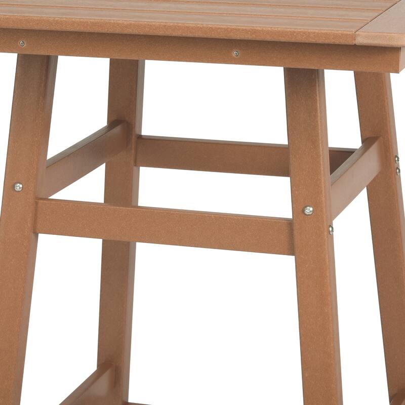 Laguna Hdpe All Weather Outdoor Patio 30" Square Counter Bistro Table
