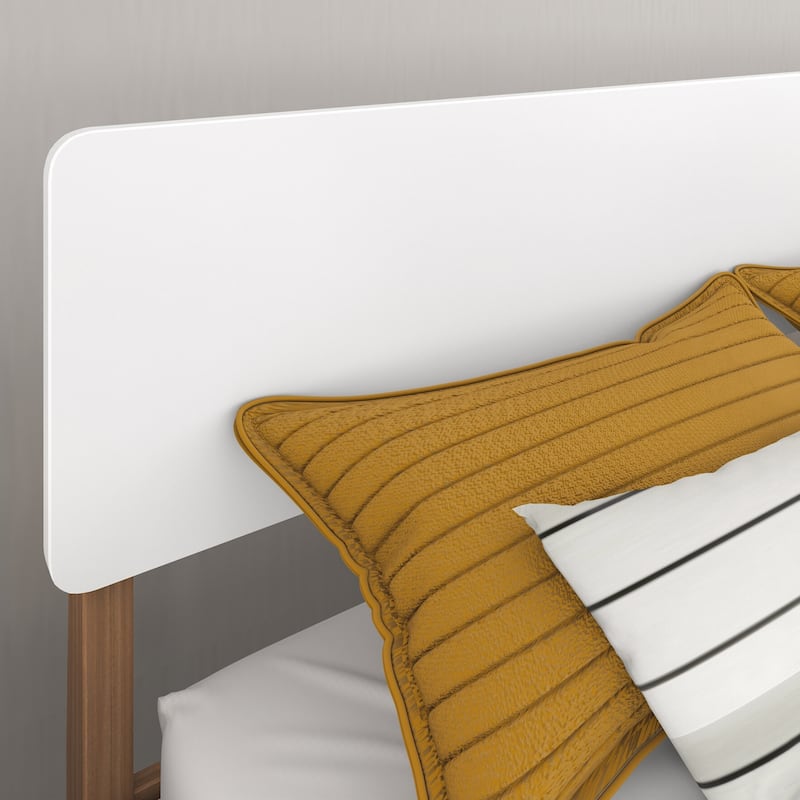 Max and Lily Mid-Century Modern Queen-Size Panel Bed