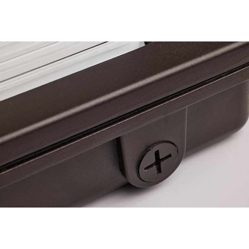 LED Low Profile Wall Pack Wattage 30/45/60W and CCT 3K/4K/5K Selectable Photocell - Bronze