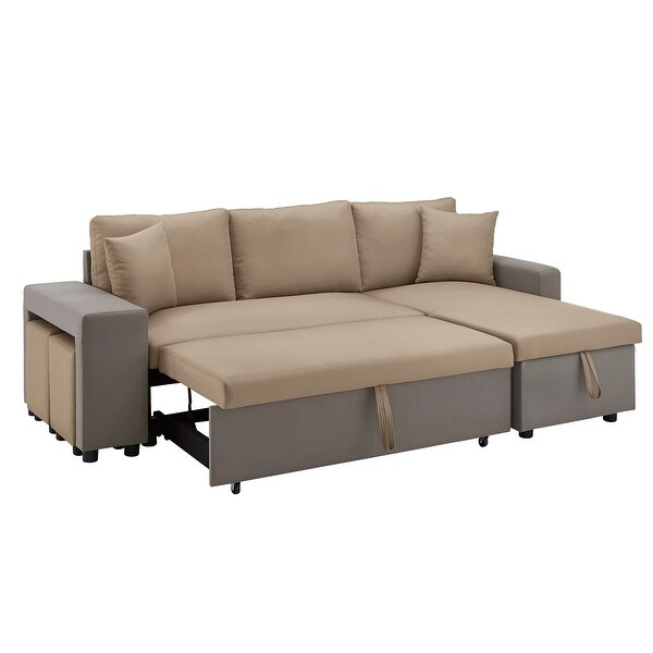 Lorca two shop tone convertible sofa