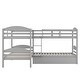 preview thumbnail 8 of 40, Functional and Aesthetic Design Twin L-Shaped Bunk bed with Trundle, Elegant Design Twin L-Shaped Bunk bed with Trundle