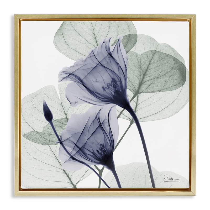 Stupell Serene Tulips & Herbs Framed Floater Canvas Wall Art Design By Albert Koetsier - 25 x 25 - Gold