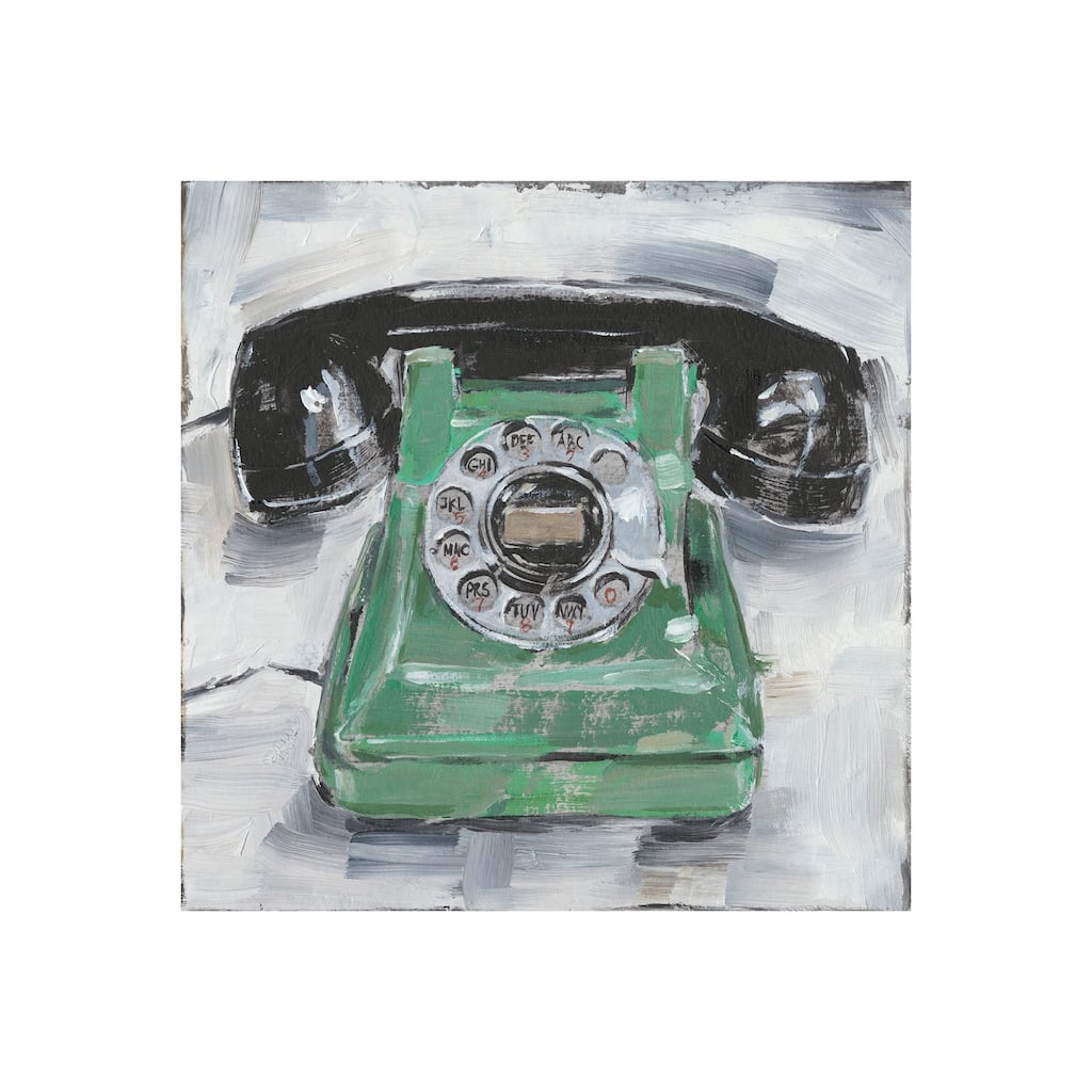 Retro Phone III (30 x 30) Canvas Art Print