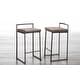 preview thumbnail 56 of 74, Carbon Loft Yadriel Industrial Antique Stackable Counter Stool (Set of 2)