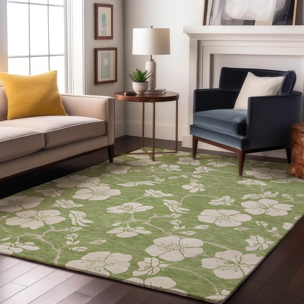 Premium Washable Super Soft Modern Floral Mayfield Rug