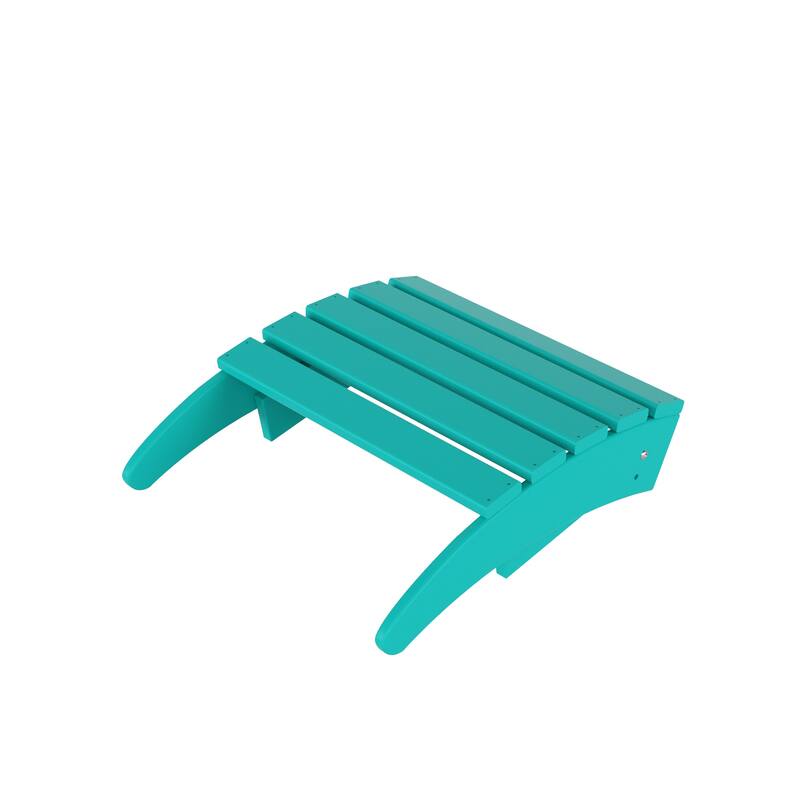 Polytrends Laguna Hdpe All Weather Outdoor Patio Foldable Adirondack Chairs Conversation Set (5-Piece Set)