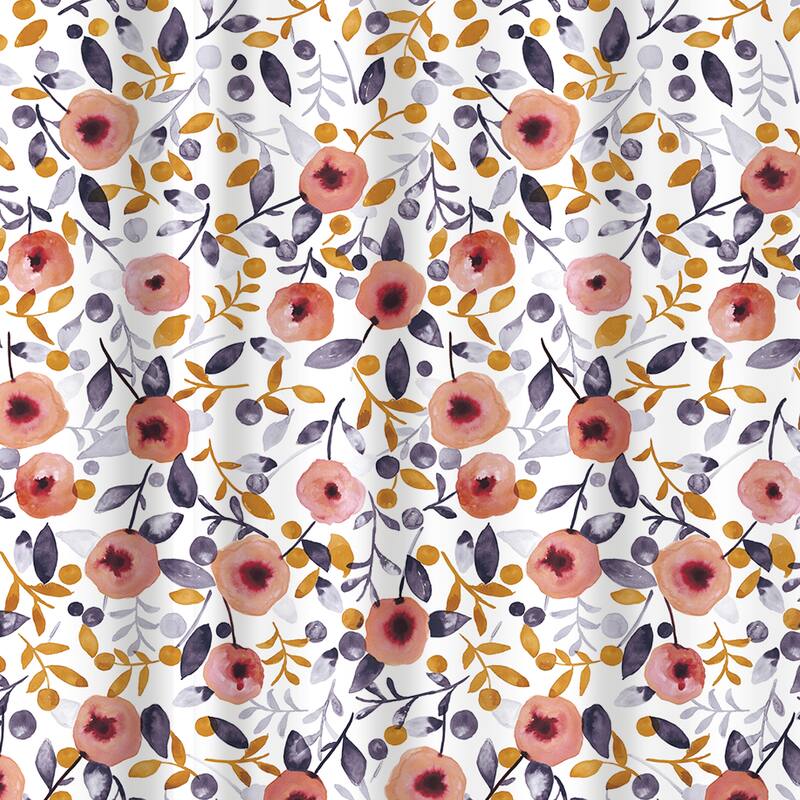 Bath Bliss Shower Curtain Floral Design