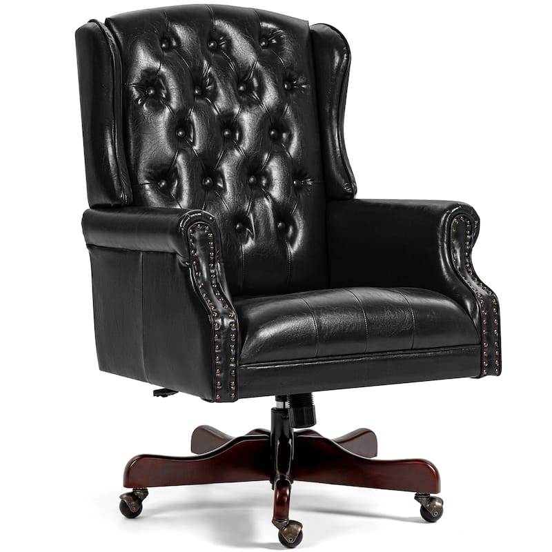 AVAWING Classic Executive Office Chair High Back Wingback Boss Chair - N/A