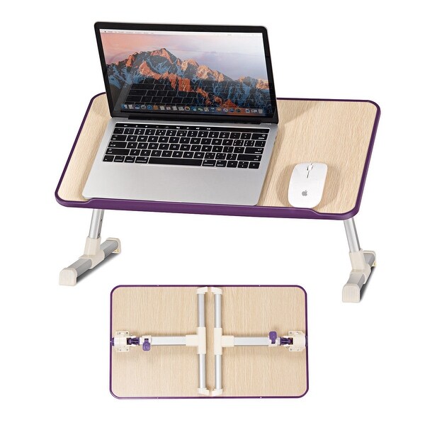 Shop Costway Portable Lap Desk Folding Lazy Laptop ...