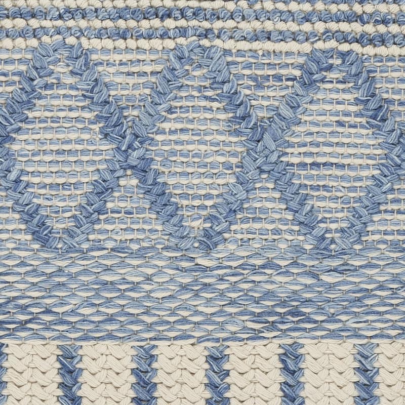 Denim Nautical Tribals Hand-woven Rug