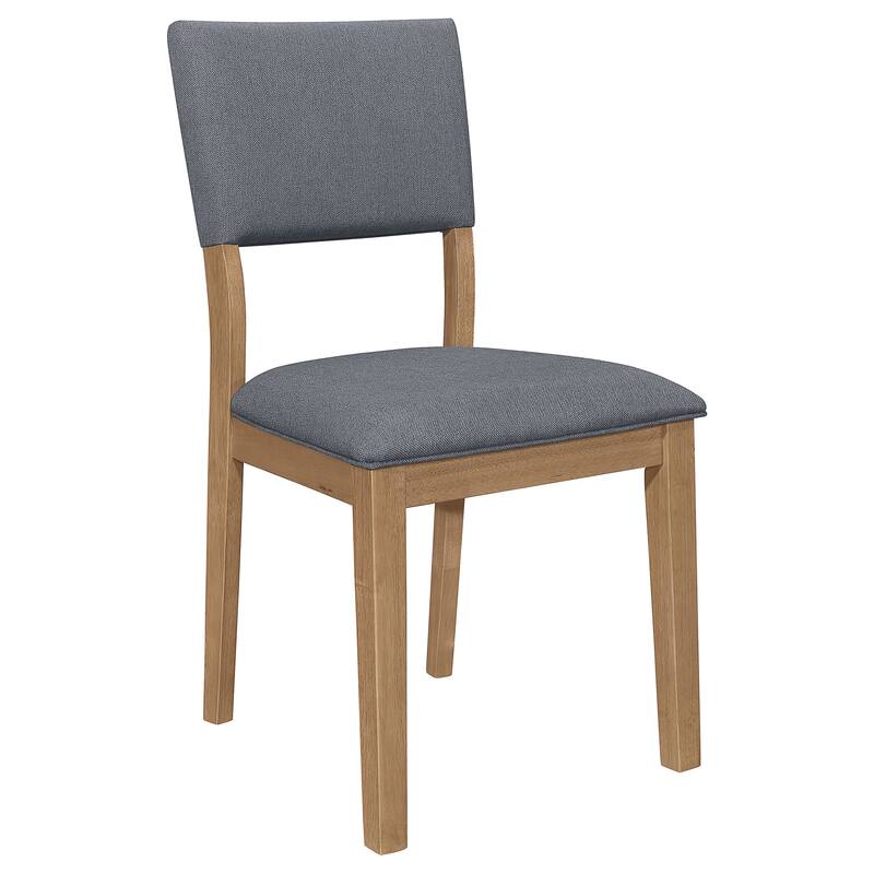 Sharon Blue and Brown Rectangular Trestle Base Dining Table Set