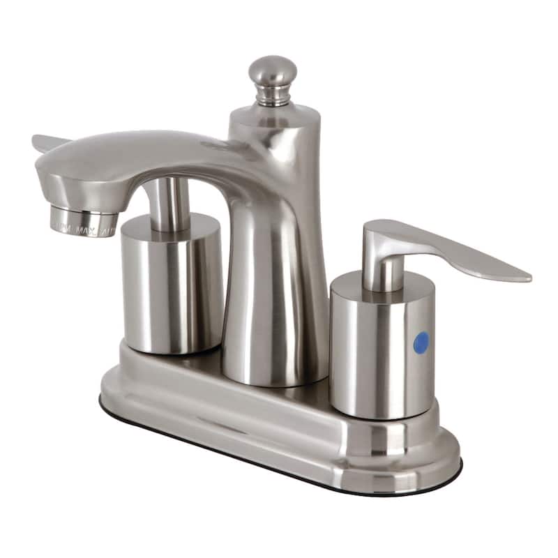 Kingston Brass Serena 1.2 GPM Centerset Bathroom Faucet with Pop-Up - Brushed Nickel