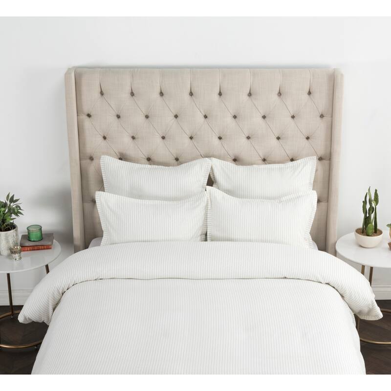 Villa by Classic Home Karina 100% Cotton White Sham