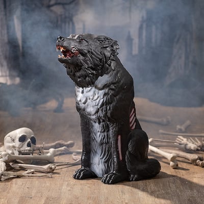 Animated Zombie Wolf Halloween Decoration, Halloween, Home Decor, 1 Piece
