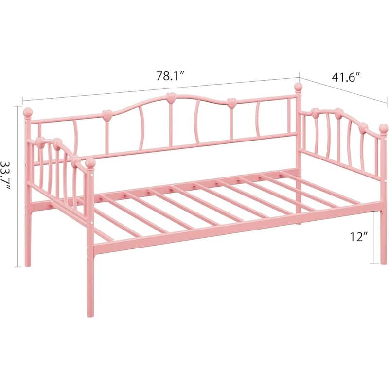 Space-Saving Twin Daybed, Sofa Bed Frame with Trundle for Living Room, Bedroom
