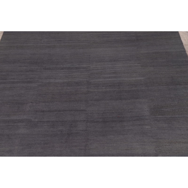 Grays & Blues Modern Gabbeh Oriental Area Rug Hand-Knotted Wool Carpet - 6'5" x 9'5"