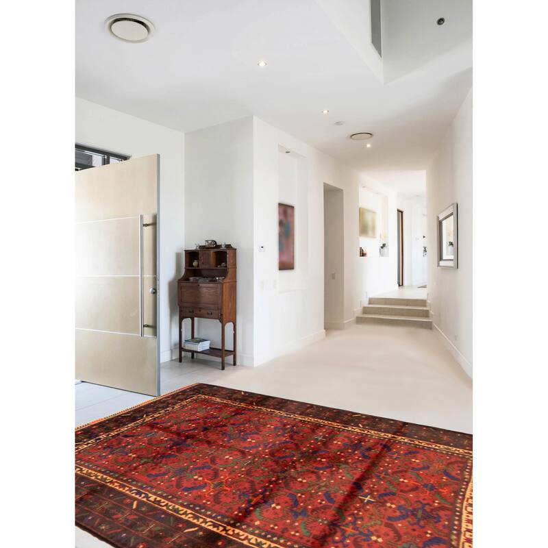 Teimani Red Rug 3'9" x 6'0" - 3'9 x 6'0