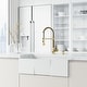preview thumbnail 123 of 122, VIGO Edison 19" H Single Handle Pull-Down Sprayer Kitchen Faucet Set with Touchless Sensor