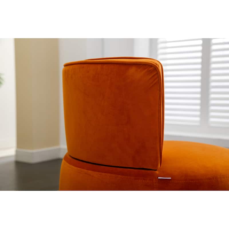 360 Degree Swivel Round Barrel Accent Sofa Arm Chairs
