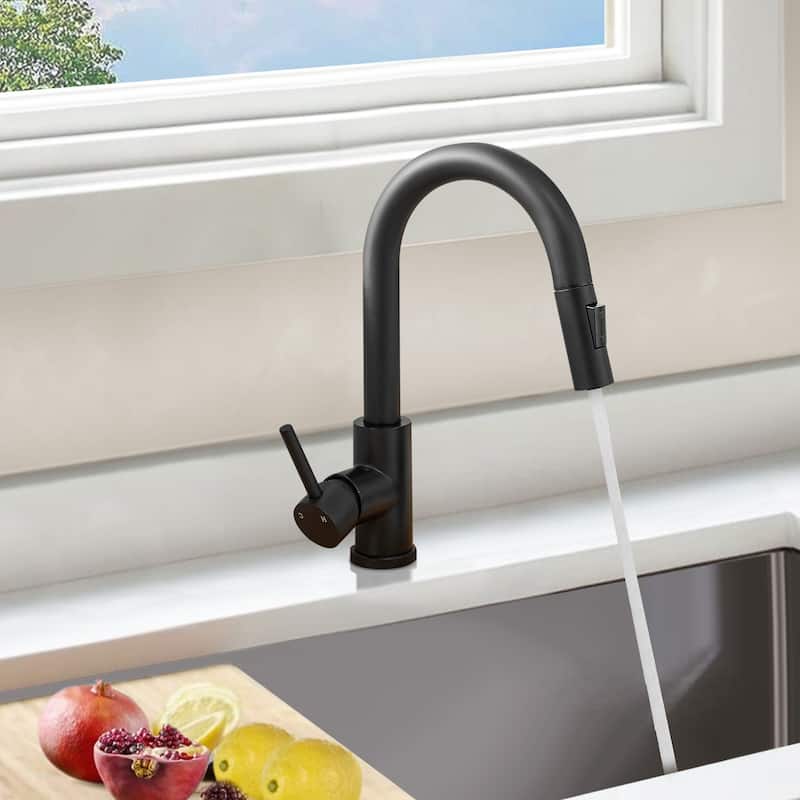 Topcraft Single Handle Stainless Steel Bar Faucet with Sprayer