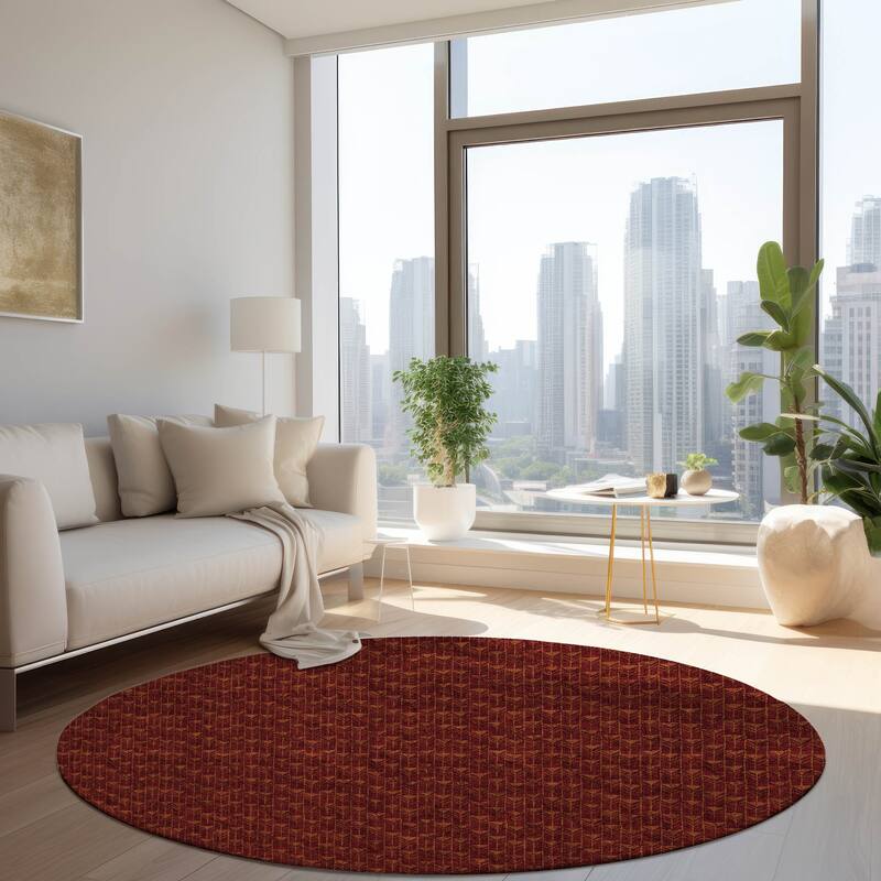 Lari Abstract Shapes Weather Resistant Versatile Elegance Outdoor Rug