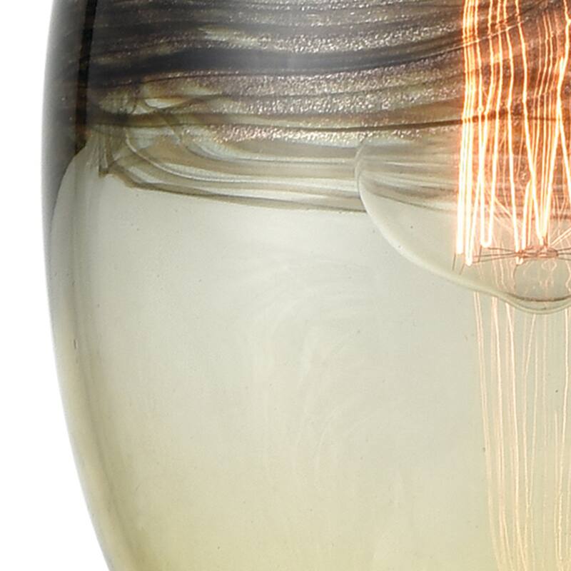 Elk Home Whisp Oiled Bronze With Champagne Glass 1 Light Pendant