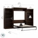 preview thumbnail 29 of 43, Pur Queen Murphy Bed with 2 Storage Units (137W) by Bestar